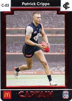 2023 AFL TeamCoach - AFL Captains - Red #C-03 Patrick Cripps Front